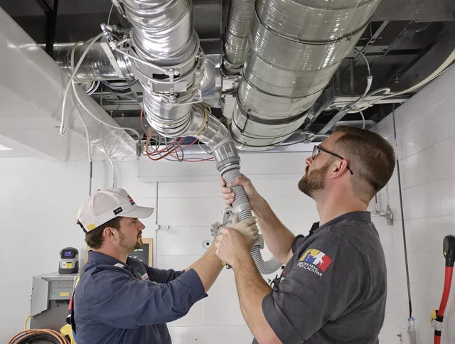 Hanover Air Duct Cleaning technician performing thorough AC duct cleaning in Hanover