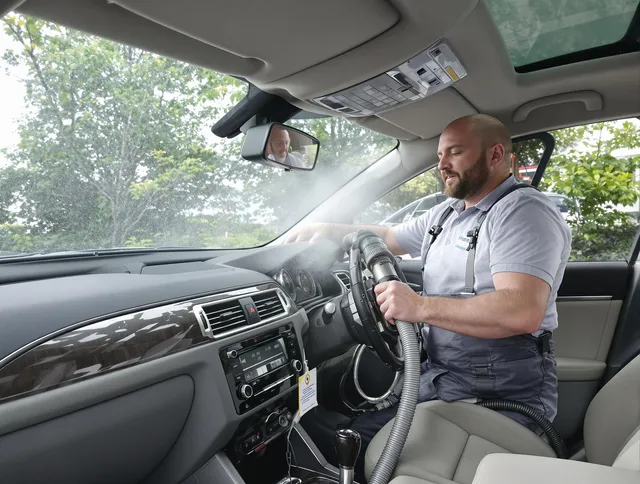 Hanover Air Duct Cleaning specialist performing professional car duct cleaning in Hanover