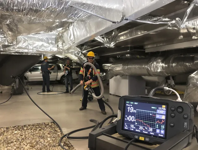 Professional negative pressure duct cleaning by Hanover Air Duct Cleaning in Hanover