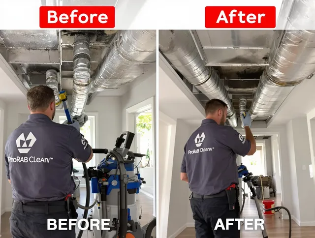 Hanover Air Duct Cleaning expert performing thorough residential duct cleaning in a Hanover home